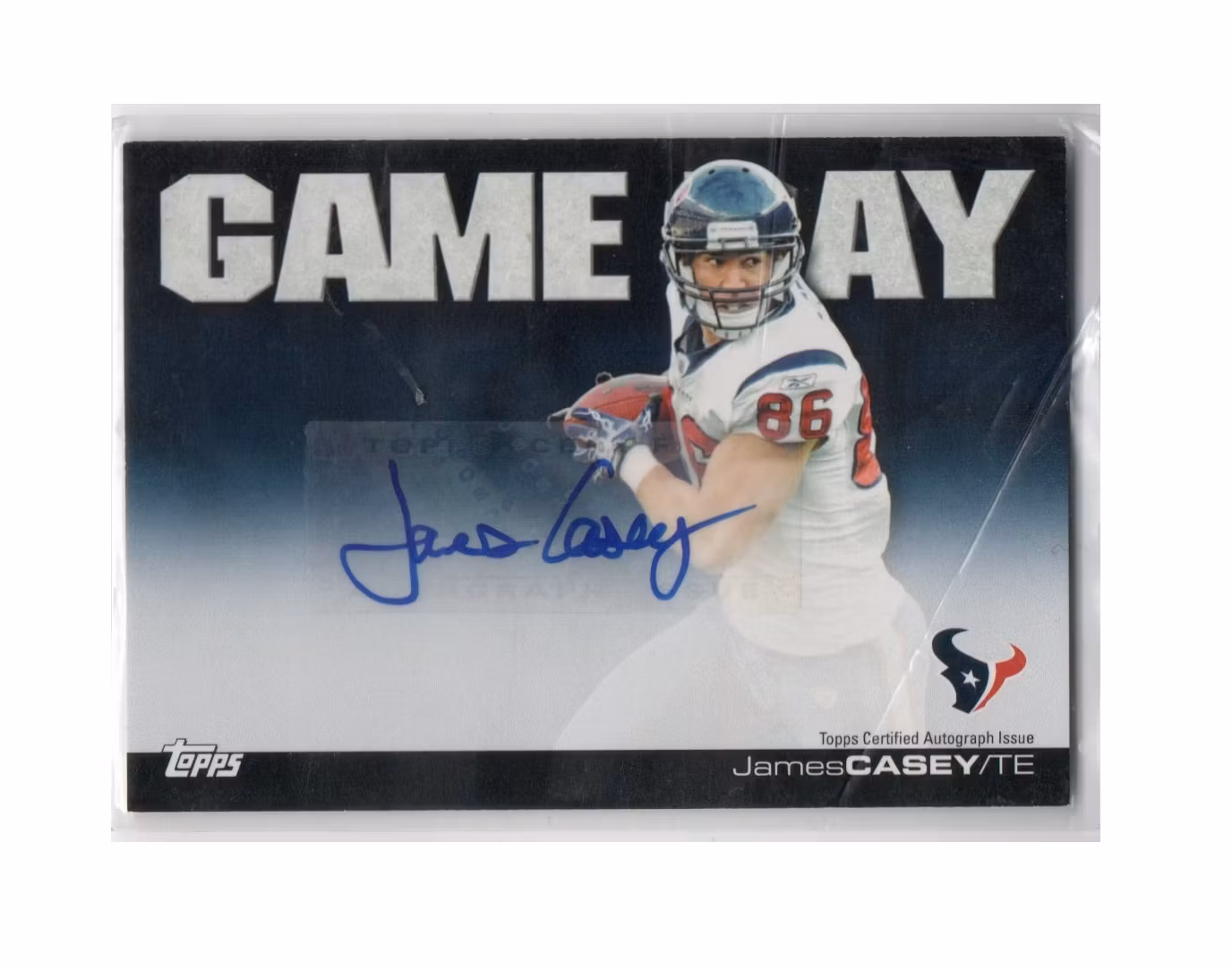 2011 Topps Game Day Autographs #GDAJC James Casey (30-X241-NFLTEXANS)