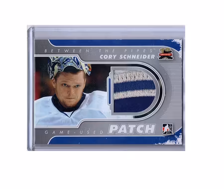 2011-12 Between The Pipes Jerseys Patch Silver #M06 Cory Schneider (100-X47-CANUCKS)