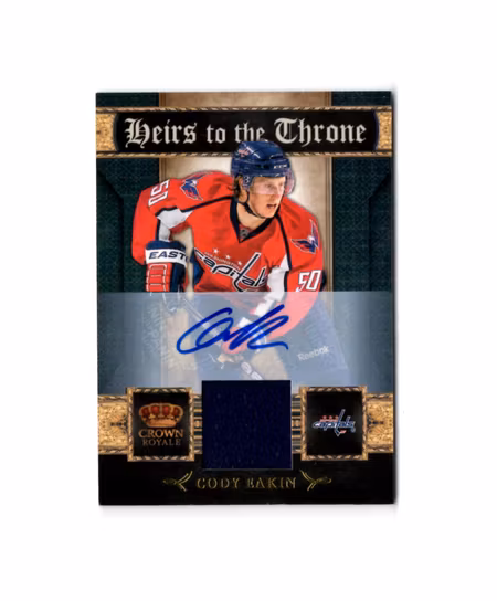 2011-12 Crown Royale Heirs To The Throne Materials Autographs #28 Cody Eakin (100-X40-CAPITALS)