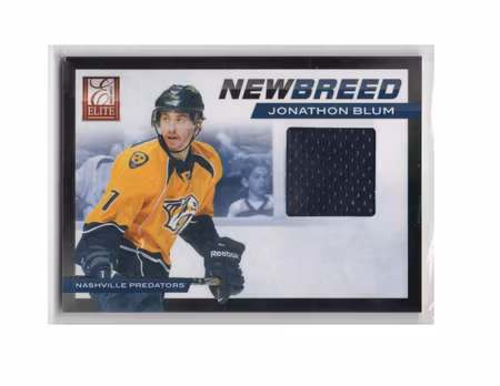 2011-12 Elite New Breed Materials #25 Jonathon Blum (25-X261-PREDATORS)