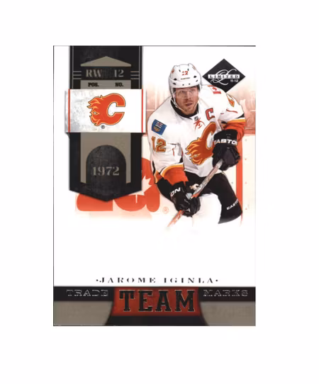 2011-12 Limited Team Trademarks #8 Jarome Iginla (25-X53-FLAMES)