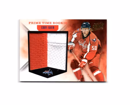 2011-12 Panini Prime Prime Time Rookies Jerseys Prime #9 Cody Eakin (80-X88-CAPITALS)