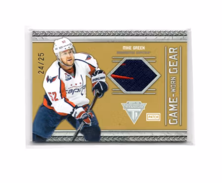 2011-12 Panini Titanium Game Worn Gear Patch #48 Mike Green (100-X91-CAPITALS)