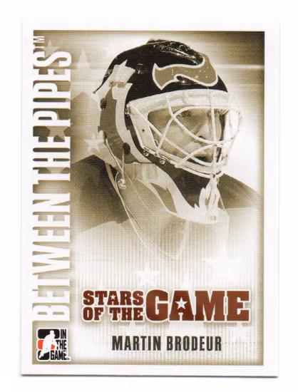 2007-08 Between The Pipes #67 Martin Brodeur (10-X337-DEVILS)
