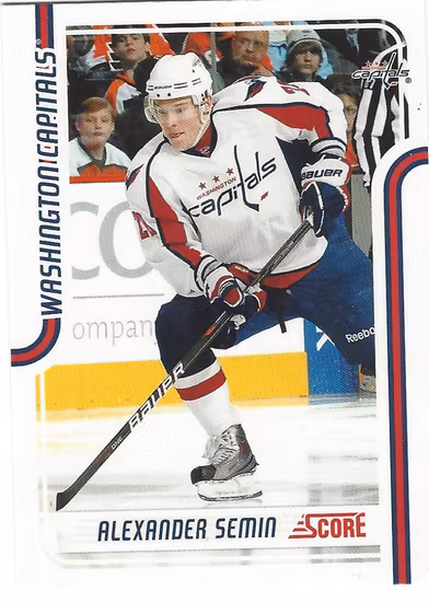 2011-12 Score Glossy #457 Alexander Semin (10-27x1-CAPITALS)