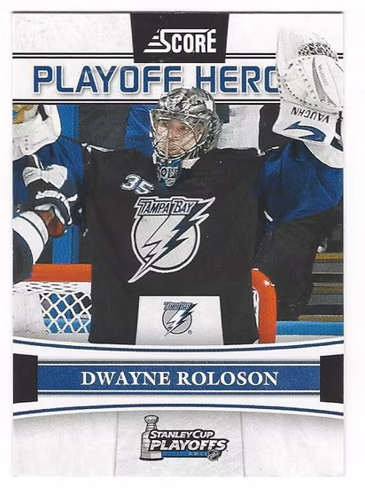 2011-12 Score Playoff Heroes #7 Dwayne Roloson (12-233x8-LIGHTNING)