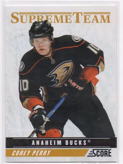 2011-12 Score Supreme Team #11 Corey Perry (25-D5-DUCKS)