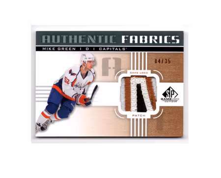 2011-12 SP Game Used Authentic Fabrics Patches #AFGR Mike Green (200-X96-CAPITALS)