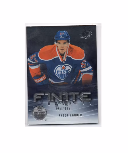 2011-12 SPx Finite Rookies #F3 Anton Lander (20-14x9-OILERS)