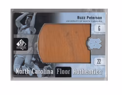 2011-12 SP Authentic North Carolina Floor #UNCBP Buzz Peterson (80-X246-NBA) SE SKICK, SKAV TOPP