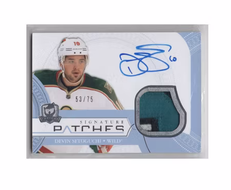 2011-12 The Cup Signature Patches #SPDE Devin Setoguchi (200-X1522-NHLWILD)