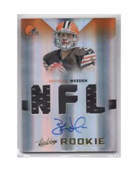 2012 Absolute #205 Brandon Weeden JSY AU RC (50-X246-NFLBROWNS)