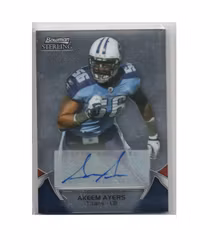 2012 Bowman Sterling #AU120 Akeem Ayers AU (30-D1-NFLTITANS)