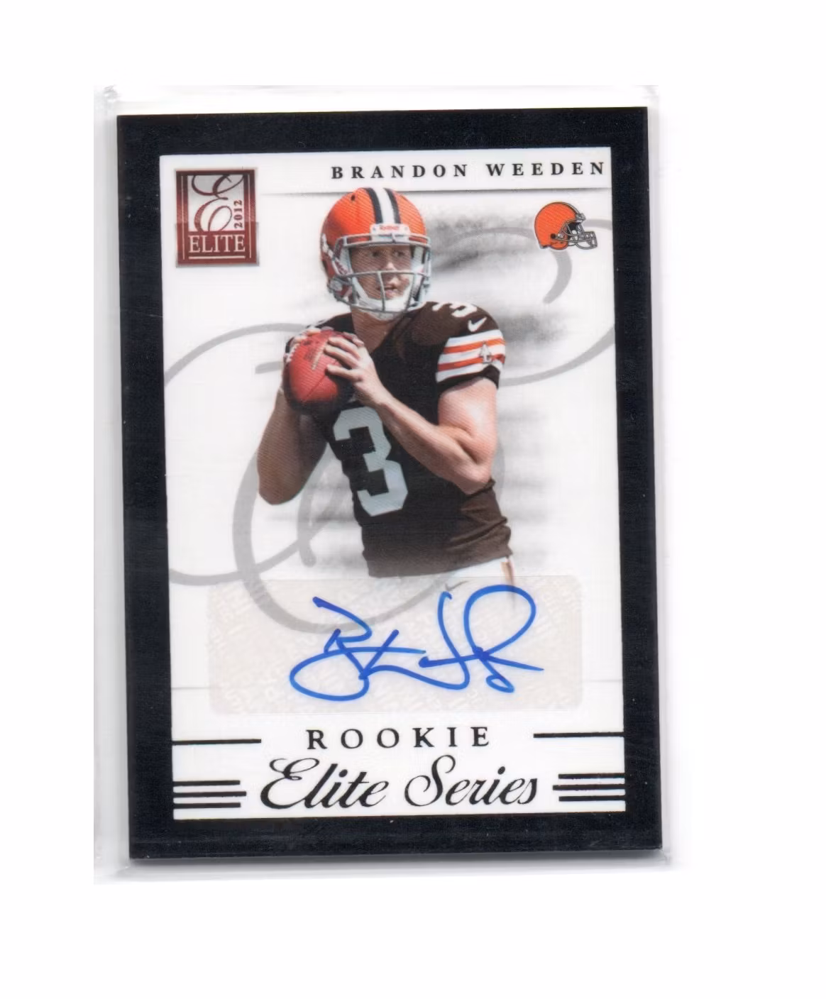 2012 Elite Series Rookies Autographs #8 Brandon Weeden (30-X255-NFLBROWNS)