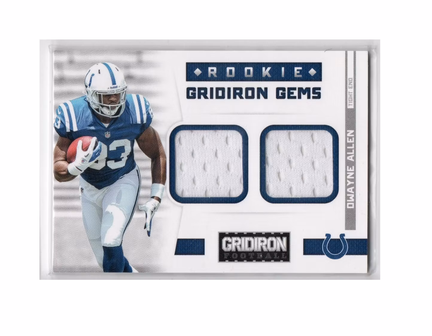 2012 Gridiron Rookie Gridiron Gems Jerseys Combos #303 Dwayne Allen (30-X254-NFLCOLTS)
