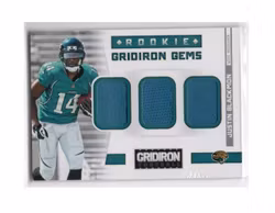 2012 Gridiron Rookie Gridiron Gems Jerseys Trios #30 Justin Blackmon (30-13-NFLJAGUARS)