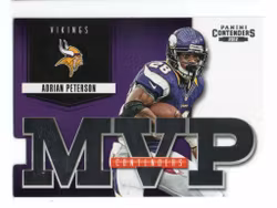 2012 Panini Contenders MVP Contenders #9 Adrian Peterson (20-X296-NFLVIKINGS)