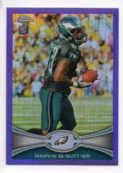 2012 Topps Chrome Purple Refractors #61 Marvin McNutt (25-X296-NFLEAGLES)