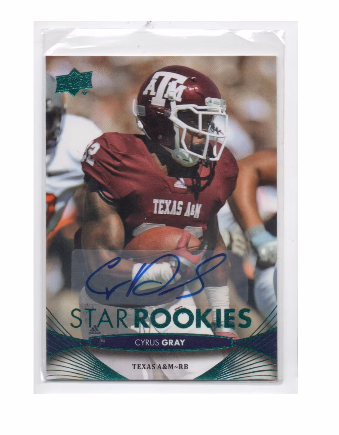 2012 Upper Deck Rookie Autographs #168 Cyrus Gray (30-X241-NFLCHIEFS)