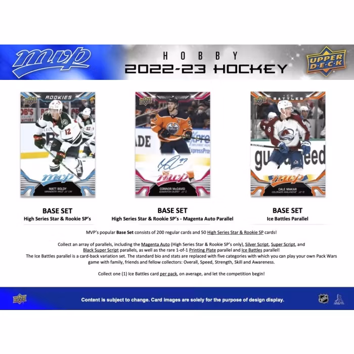 2022-23 Upper Deck MVP (Hobby Box)