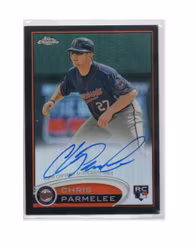 2012 Topps Chrome Rookie Autographs Black Refractors #162 Chris Parmelee (40-X275-MLBTWINS)