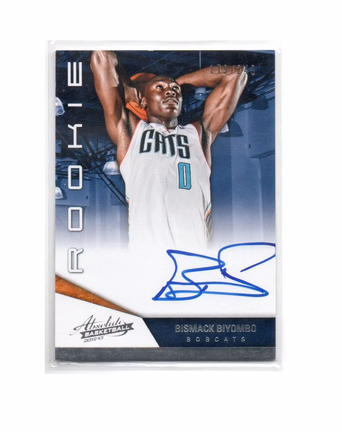 2012-13 Absolute #159 Bismack Biyombo AU249 RC (40-X260-NBABOBCATS)
