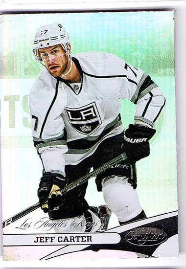 2012-13 Certified Mirror Hot Box #77 Jeff Carter (10-X109-NHLKINGS)