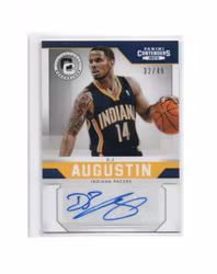 2012-13 Panini Contenders Contemporary Contenders Autographs #43 D.J. Augustin (40-X248-NBAPACERS)