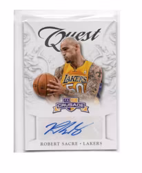 2012-13 Panini Crusade Quest Autographs #34 Robert Sacre (30-X247-NBALAKERS)