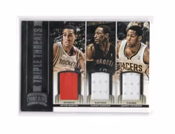 2012-13 Panini Threads Triple Threat Materials #2 Kevin Martin DeMar DeRozan Danny Granger (40-X247-NBAROCKETS+NBARAPTORS+NBAPACERS)