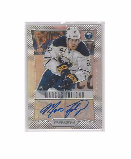 2012-13 Panini Prizm Autographs #28 Marcus Foligno (80-291x6-SABRES)