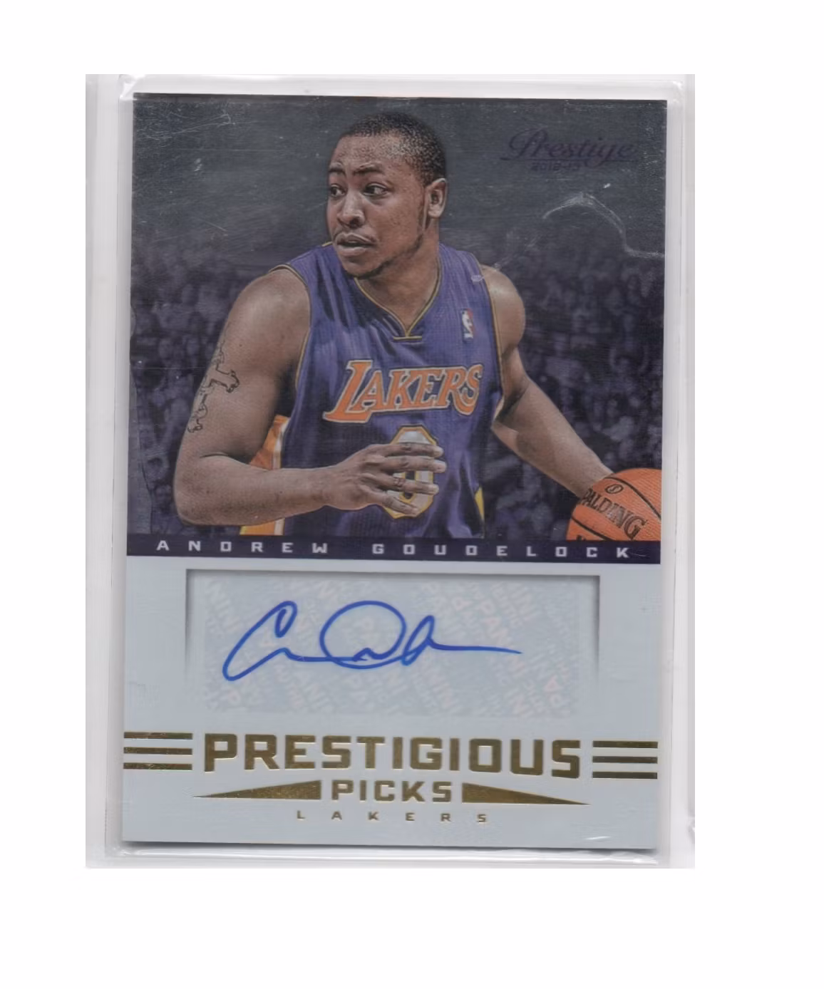 2012-13 Prestige Prestigious Picks Signatures #39 Andrew Goudelock (30-X249-NBALAKERS)