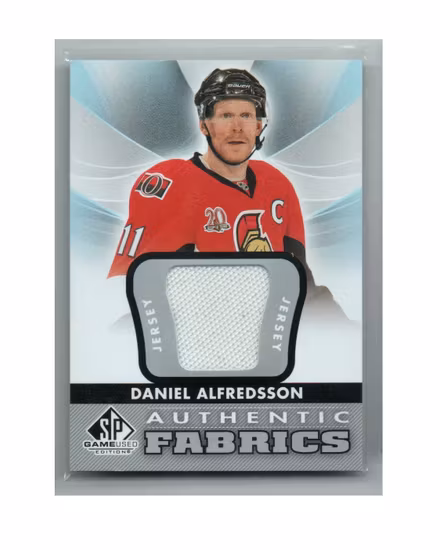 2012-13 SP Game Used Authentic Fabrics #AFDA Daniel Alfredsson D (30-X268-SENATORS)