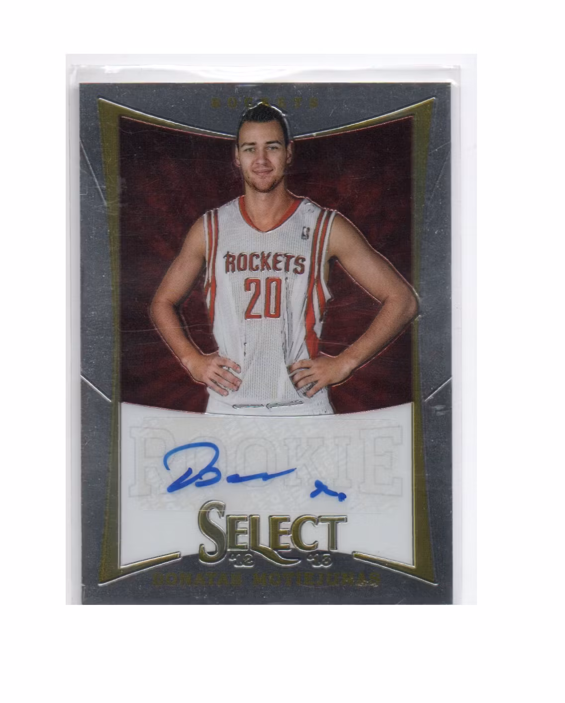2012-13 Select #188 Donatas Motiejunas AU299  RC (30-X254-NBAROCKETS)