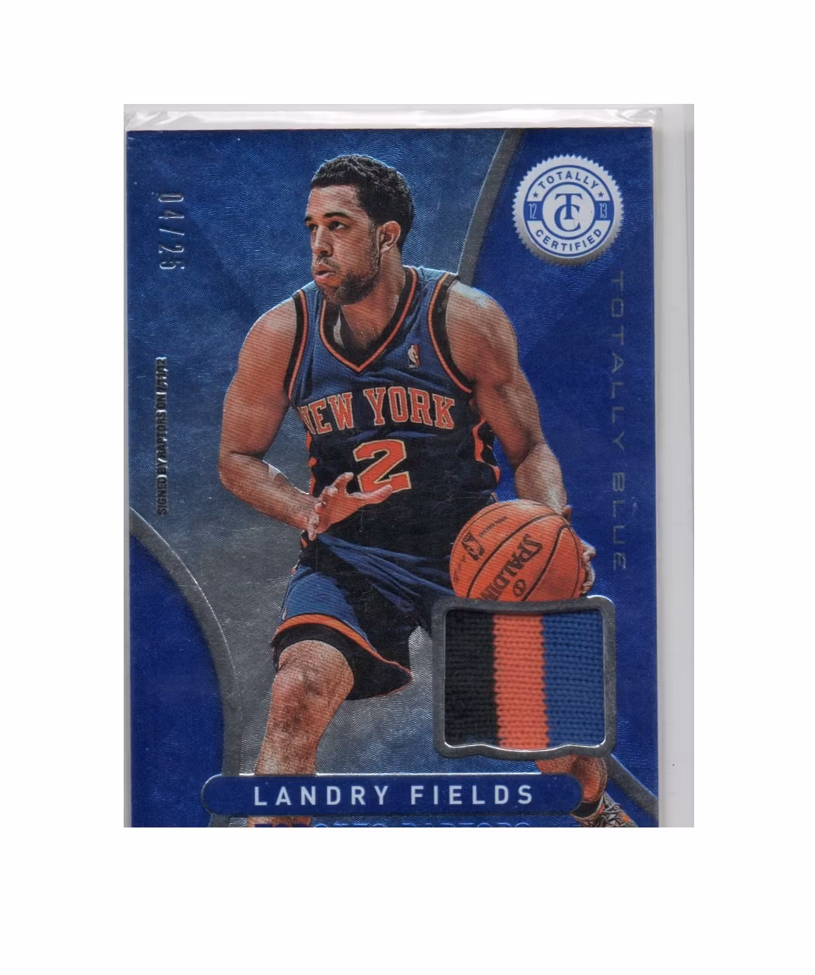 2012-13 Totally Certified Blue Materials Prime #38 Landry Fields (40-X260-NBARAPTORS)