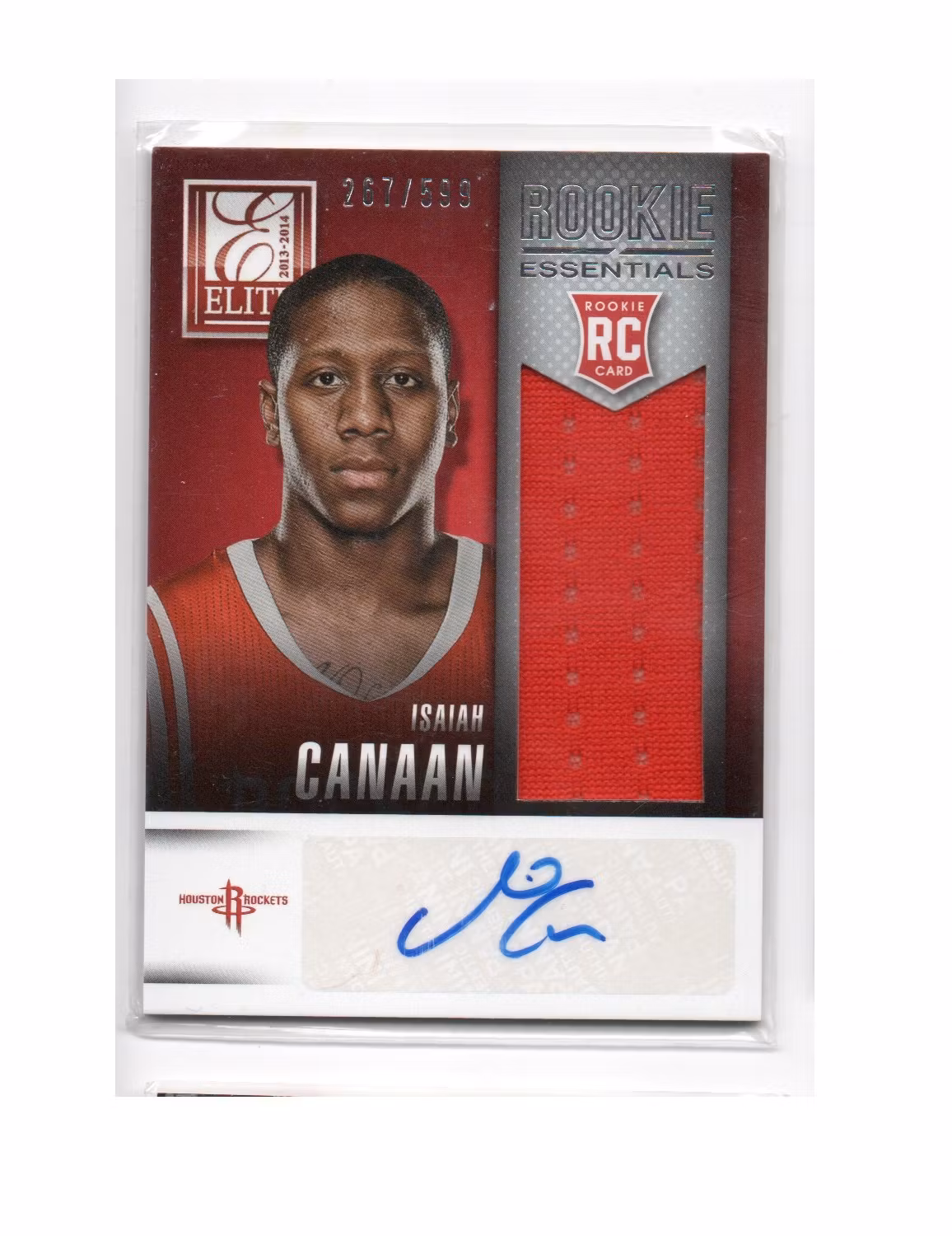 2013-14 Elite Rookie Essentials Autograph Jerseys #25 Isaiah Canaan (40-X248-NBAROCKETS)