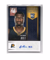 2013-14 Elite Rookie Essentials Autograph Jerseys #33 Solomon Hill (30-X274-NBAPACERS)