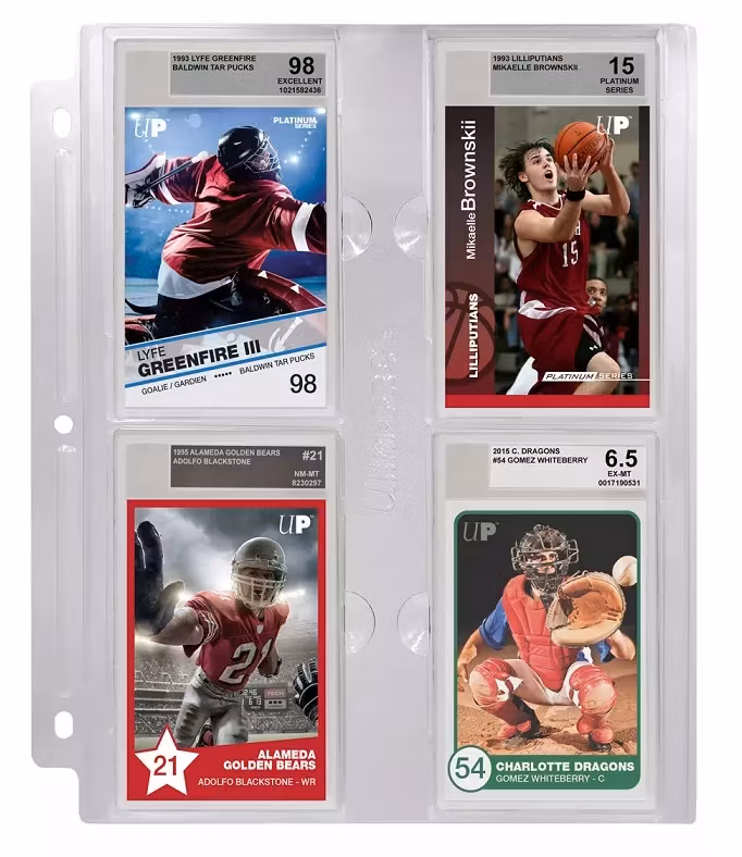 4-Pocket Page for Graded Beckett Slabs (1-pack)