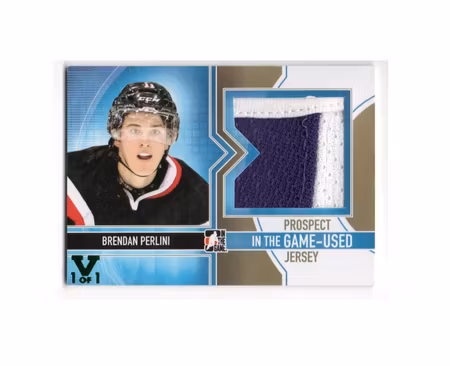 2013-14 ITG Used Prospect Game Used Jerseys Gold #PJ19 Brendan Perlini (80-X16-OTHERS)