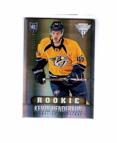 2013-14 Panini Titanium Draft Position #154 Kevin Henderson (50-X33-PREDATORS)