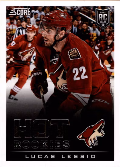 2013-14 Score #715 Lucas Lessio HR RC (10-X313-COYOTES)