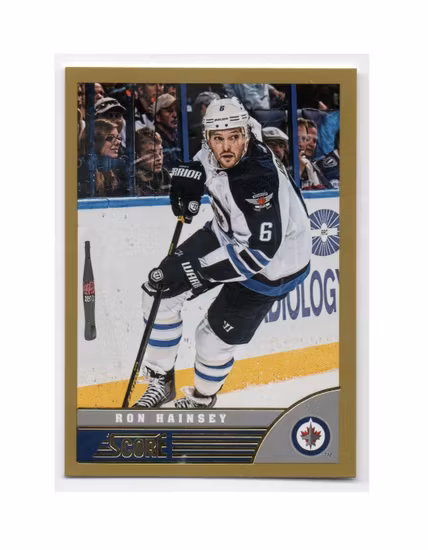 2013-14 Score Gold #546 Ron Hainsey (10-X205-NHLJETS)