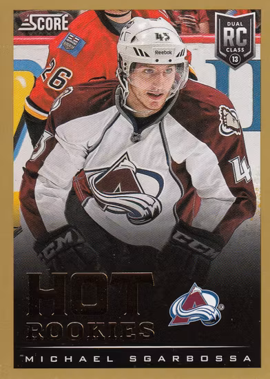 2013-14 Score Gold #616 Michael Sgarbossa HR (10-16x1-AVALANCHE)