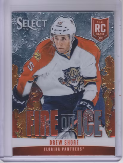 2013-14 Select Fire on Ice Rookies #FR15 Drew Shore (10-X10-NHLPANTHERS)