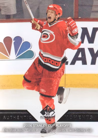 2013-14 SP Authentic #158 Eric Staal AM (10-X54-HURRICANES)