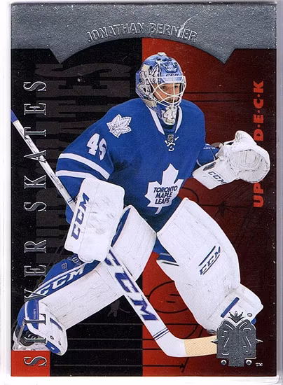 2013-14 SP Authentic 1993-94 SP Retro Silver Skates #R10 Jonathan Bernier (10-X58-MAPLE LEAFS)
