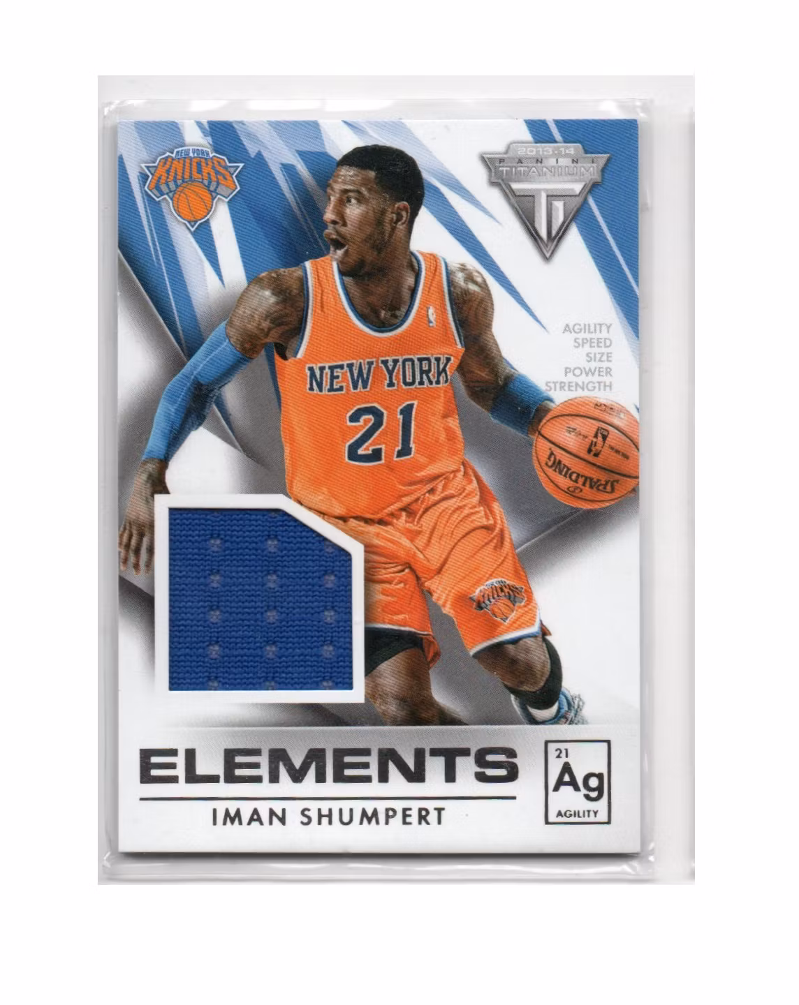 2013-14 Panini Titanium Elements Jerseys #54 Iman Shumpert (30-X254-NBAKNICKS)