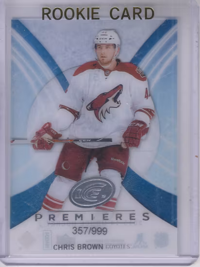 2013-14 Upper Deck Ice #51 Chris Brown RC (20-X314-COYOTES)