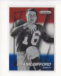 2014 Panini Prizm Prizms Red White and Blue #53 Frank Gifford (30-X310-NFLGIANTS)