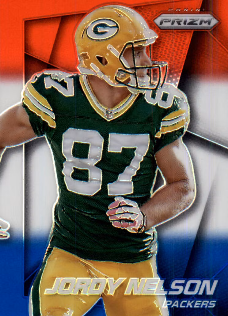 2014 Panini Prizm Prizms Red White and Blue #98 Jordy Nelson (25-X313-NFLPACKERS)